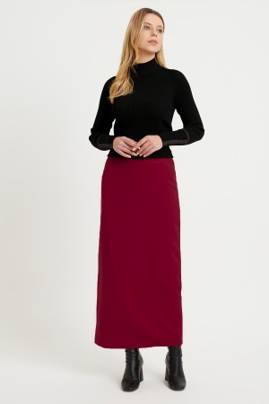 Pencil Skirt - Claret Red