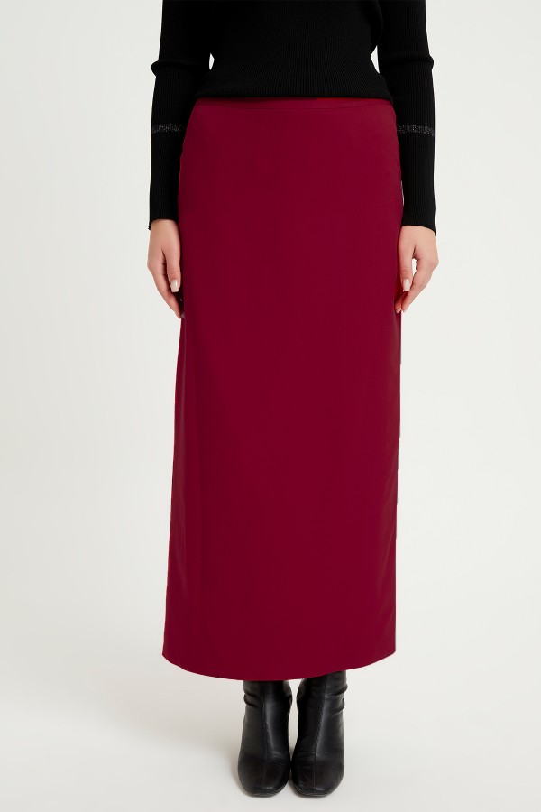 Pencil Skirt - Claret Red
