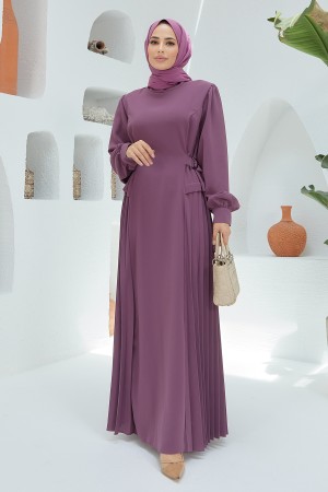 Pleated Dress - Lilac