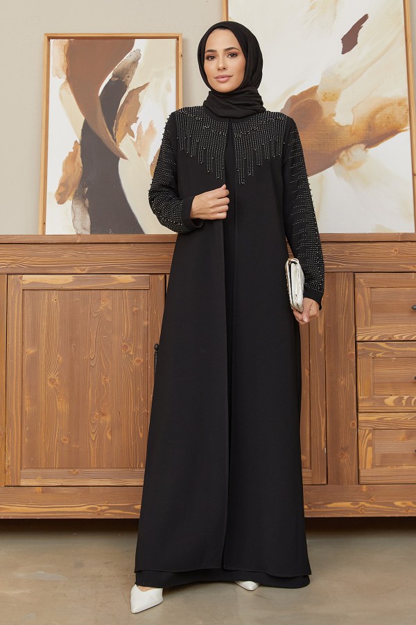 Plus Size Serra Evening Dress - Black