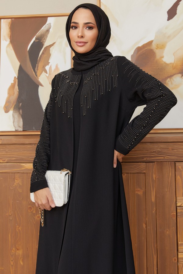 Plus Size Serra Evening Dress - Black