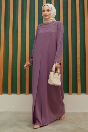 Plus Size Serra Evening Dress - Lilac