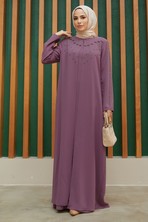 Plus Size Serra Evening Dress - Lilac