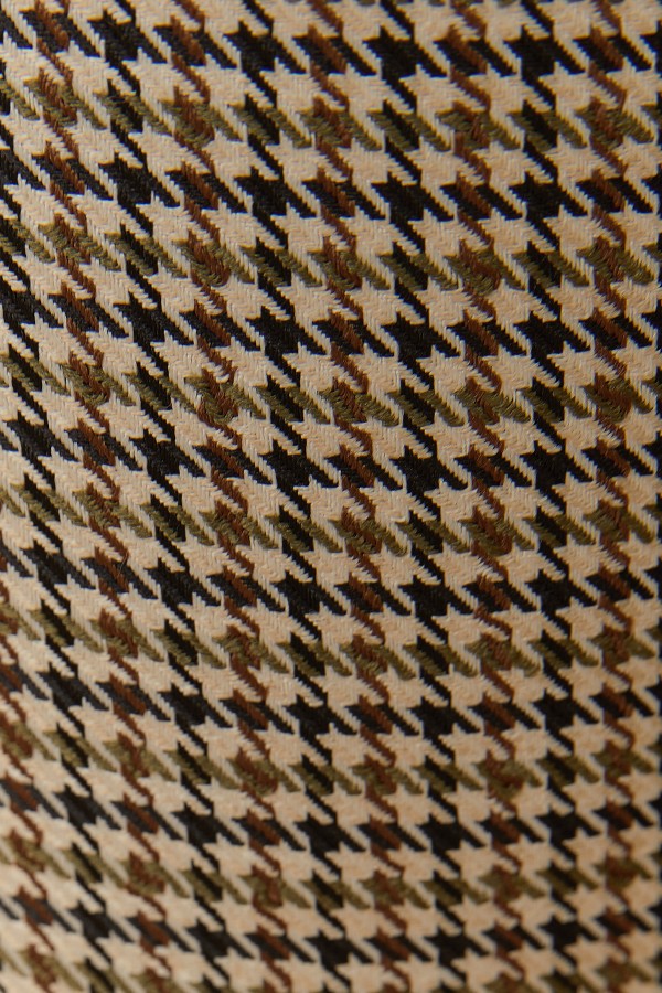 Kazayağı Desenli Pantolon - Haki
