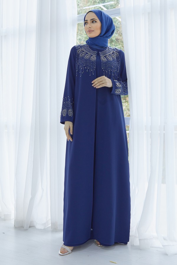 Lina Büyük Beden Abiye - İndigo