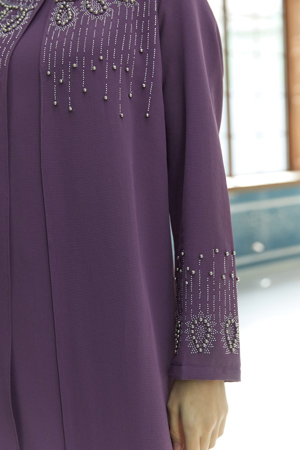 Lina Plus Size Evening Dress - Lilac