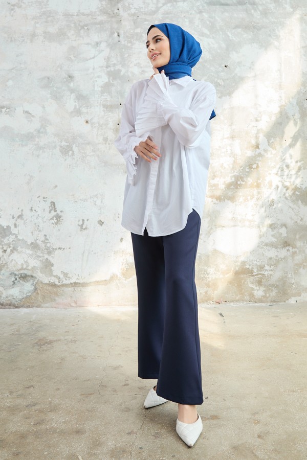 İspanyol Paça Pantolon - Lacivert İspanyol Paça Pantolon - Lacivert