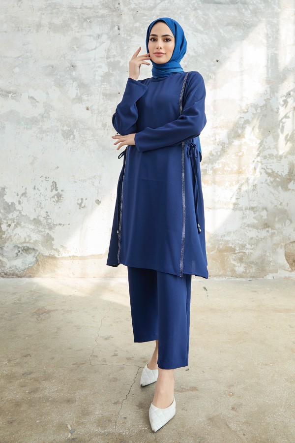 Tie Side Set - Indigo