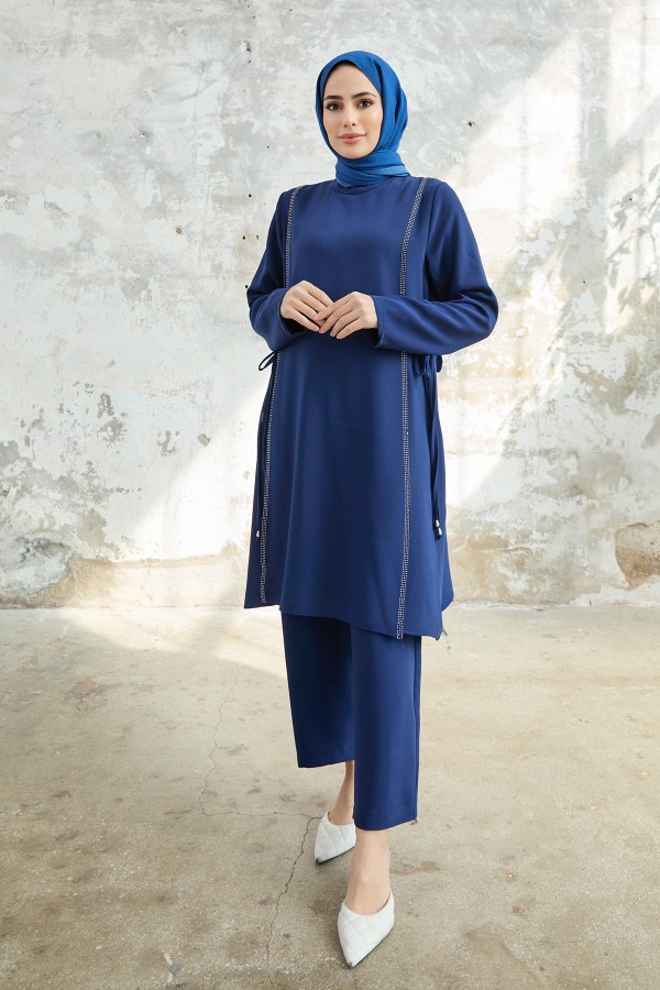 Tie Side Set - Indigo