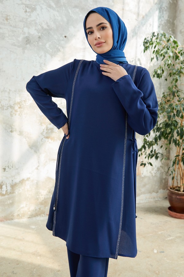 Tie Side Set - Indigo