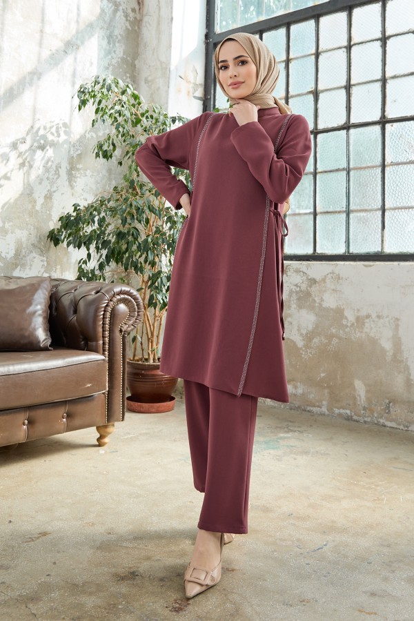 Tie Side Set - Dried Rose