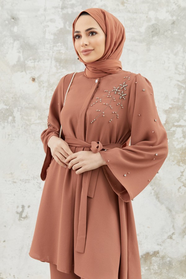 Rina Tunic Pants Set - Camel