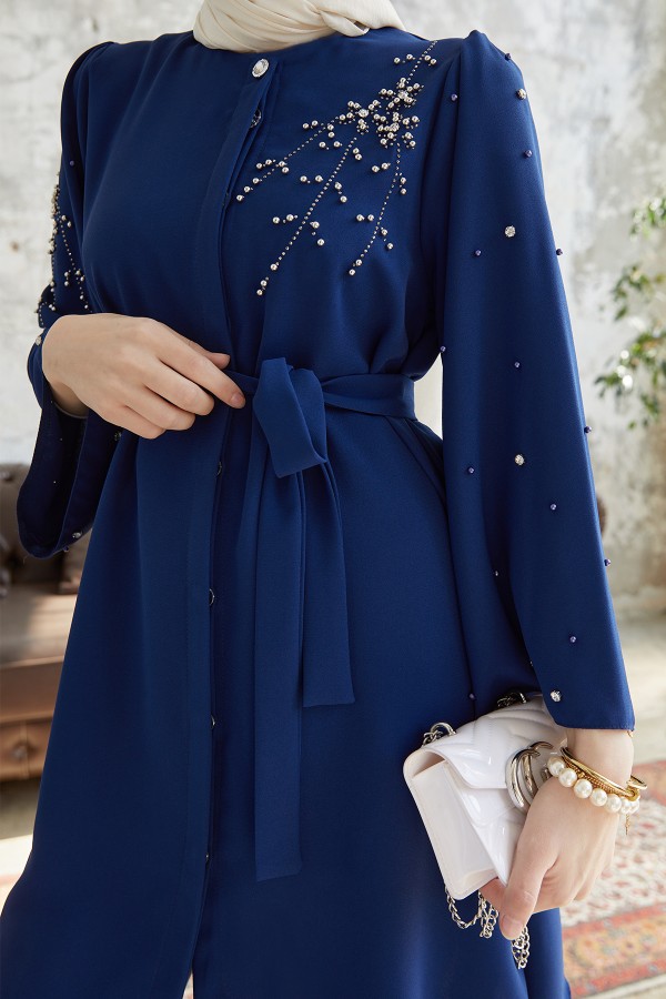 Rina Tunik Pantolon Takım - İndigo