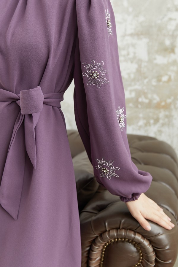 Mila Belted Set - Lilac