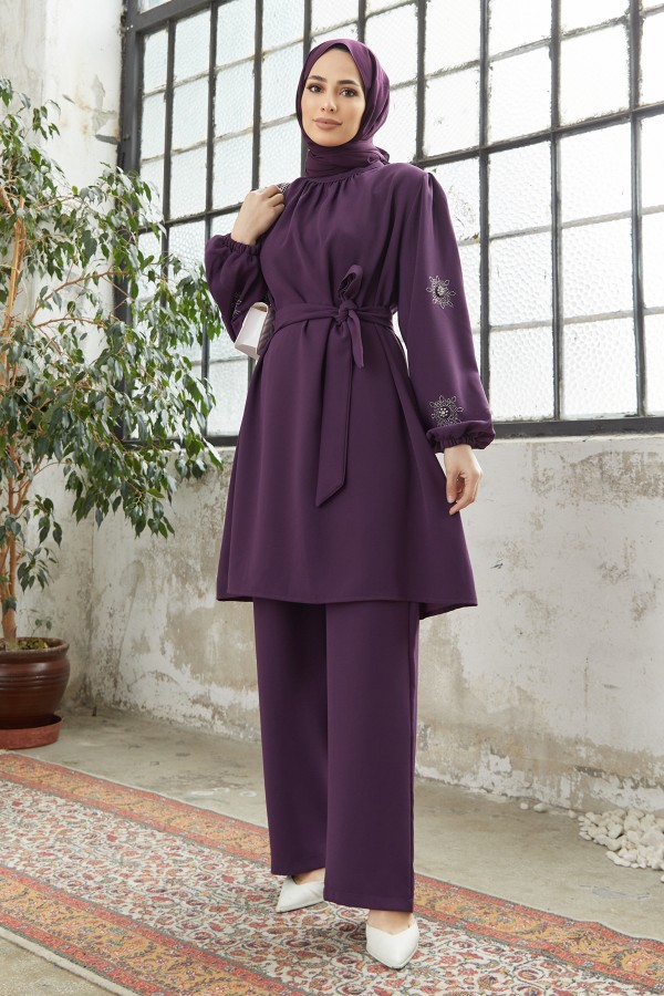 Mila Kuşaklı Takım - Mor