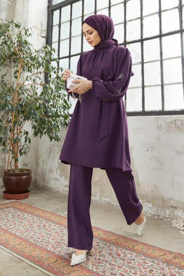 Mila Kuşaklı Takım - Mor