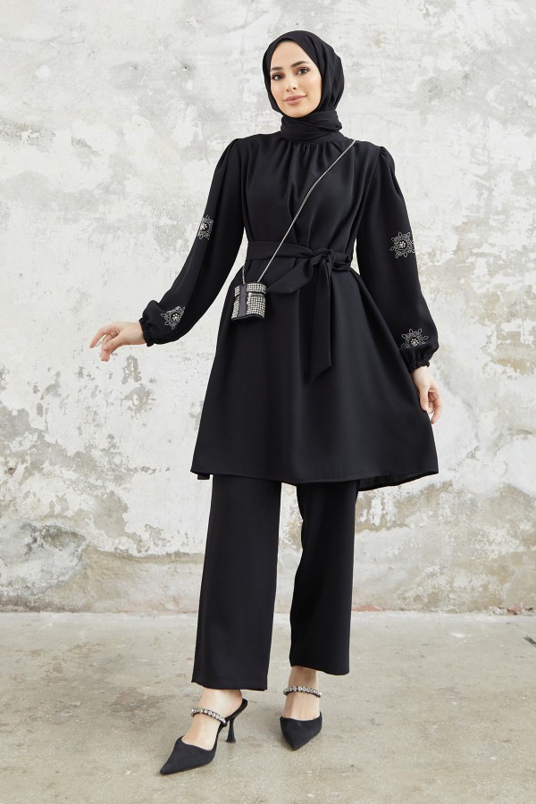 Mila Kuşaklı Takım - Siyah