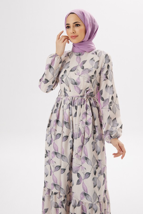 Dora Keten Elbise - Leylak