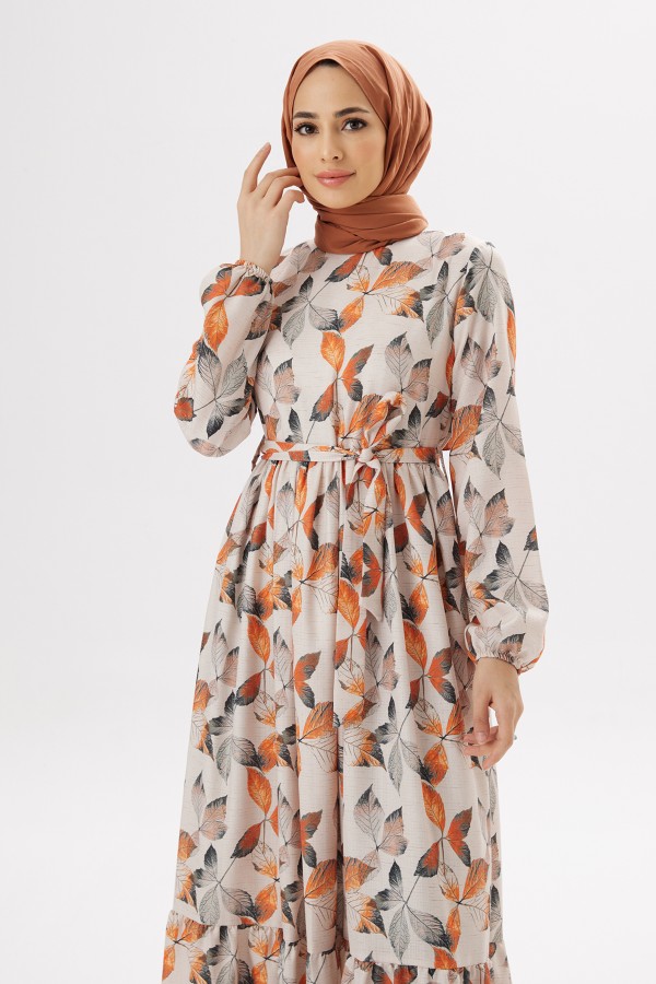 Dora Linen Dress - Tile