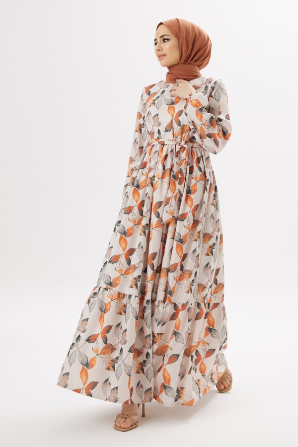 Dora Linen Dress - Tile