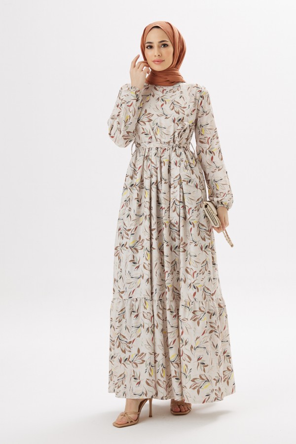 Viva Linen Dress - Brown