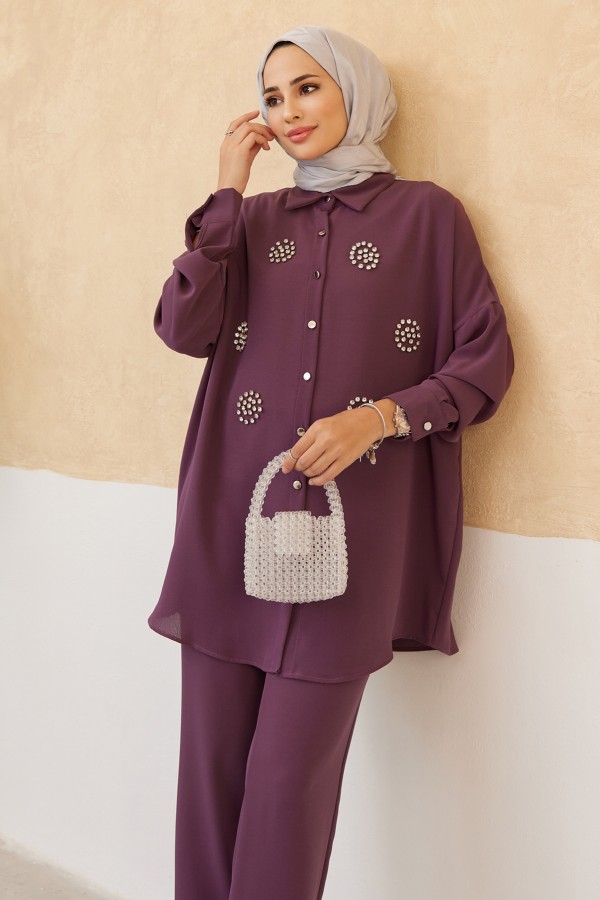 Stone Double Suit - Lilac
