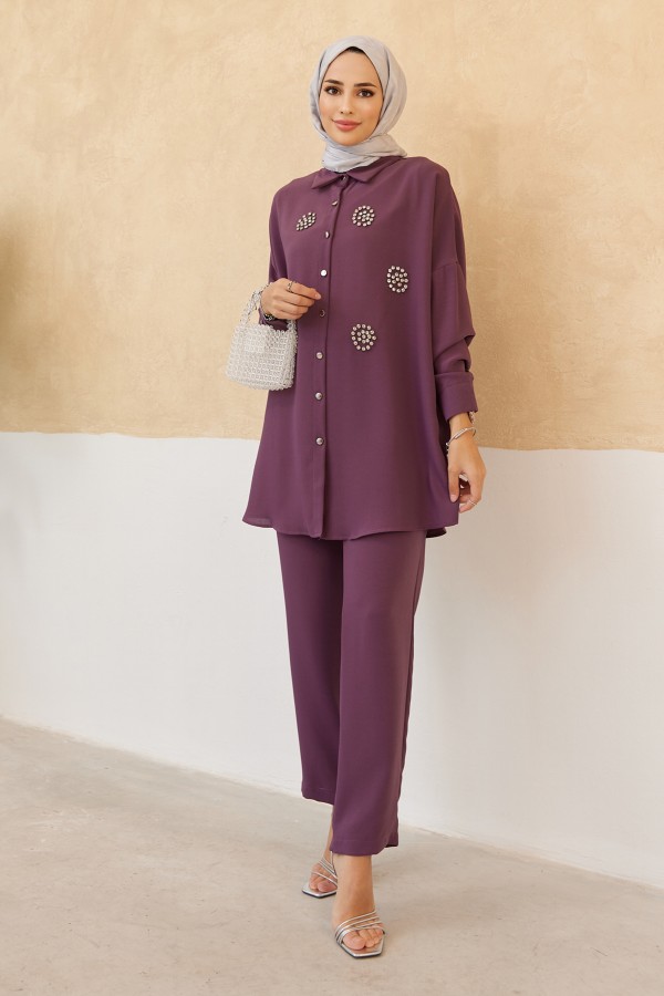 Stone Double Suit - Lilac