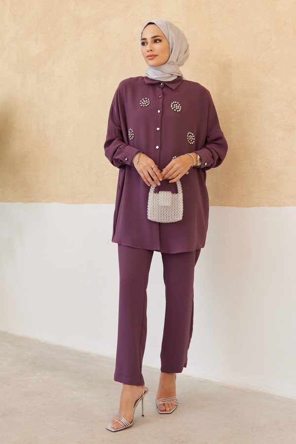 Stone Double Suit - Lilac