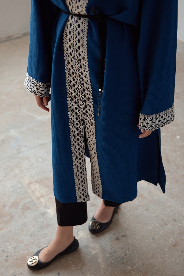 Lace-up Knitwear Cardigan - Saks