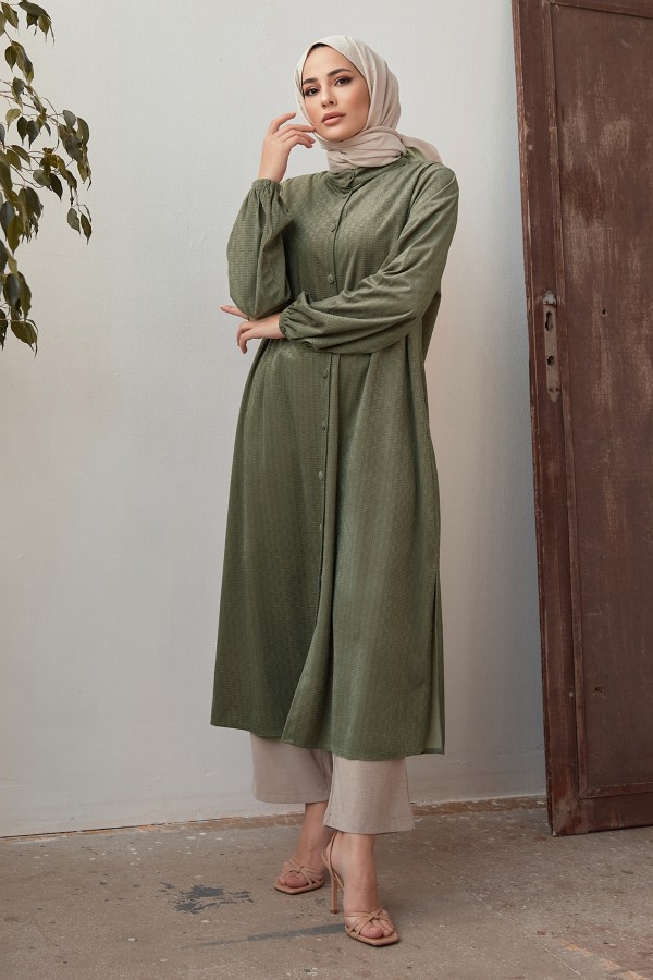 Plus Size Velvet Tunic - Emerald Plus Size Velvet Tunic - Emerald