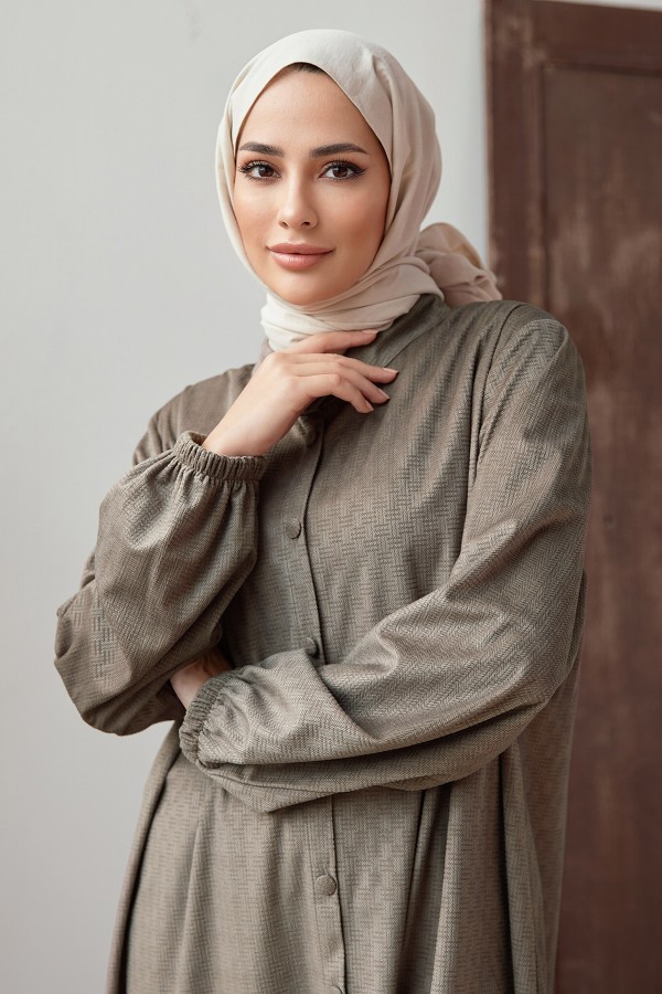 Plus Size Velvet Tunic - Khaki