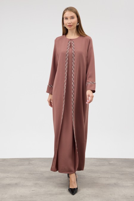 Lara Plus Size Evening Dress - Light Rose Pink