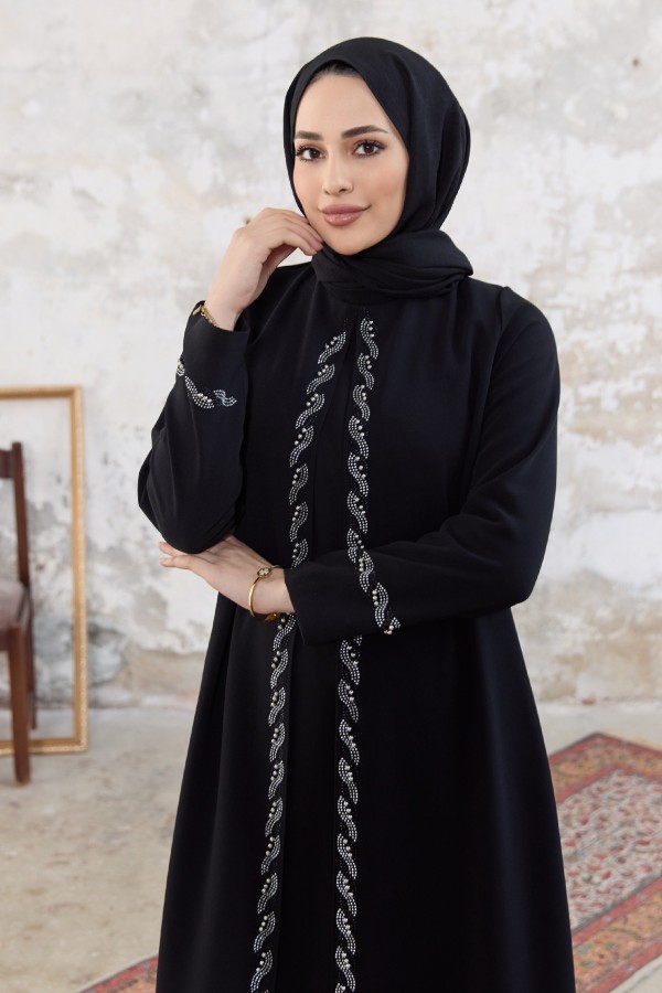 Lara Büyük Beden Abiye - Siyah