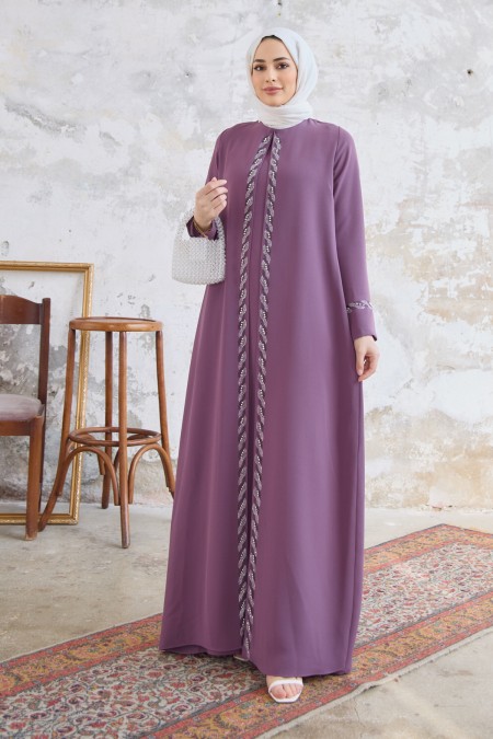 Lara Plus Size Evening Dress - Lilac