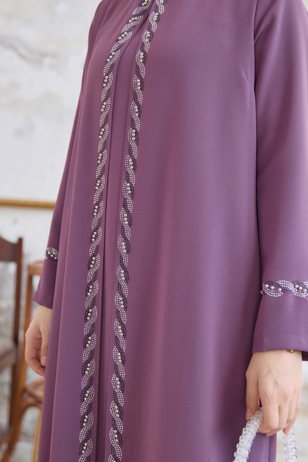 Lara Büyük Beden Abiye - Leylak