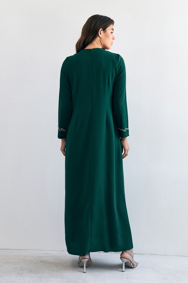 Lara Plus Size Evening Dress - Khaki