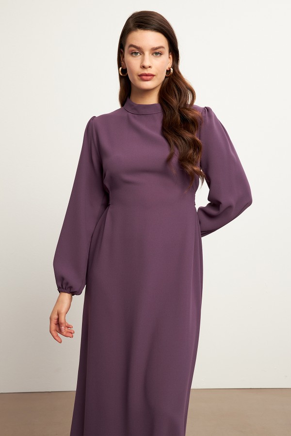 Nevra Belted Dress - Lilac