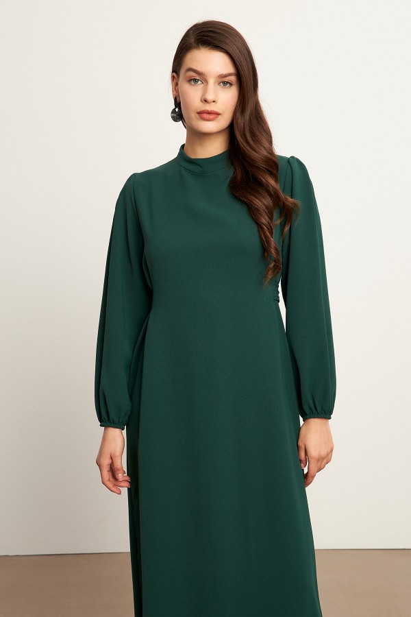 Nevra Belted Dress - Emerald