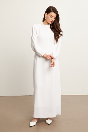 Nevra Belted Dress - Ecru