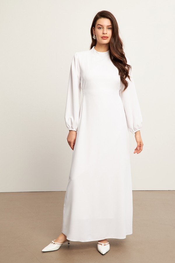 Nevra Belted Dress - Ecru