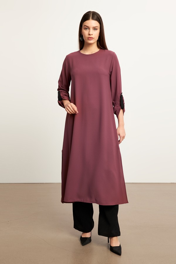 Afra Tunic Trouser Set - Dusty Rose