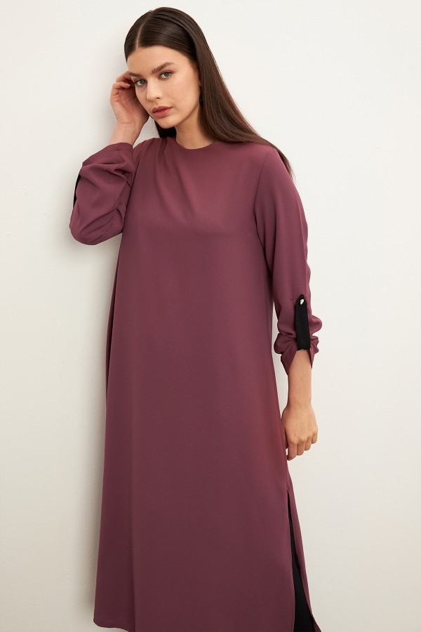 Afra Tunik Pantolon Takım - Gül Kurusu