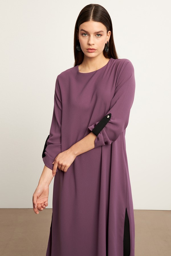 Afra Tunik Pantolon Takım - Leylak