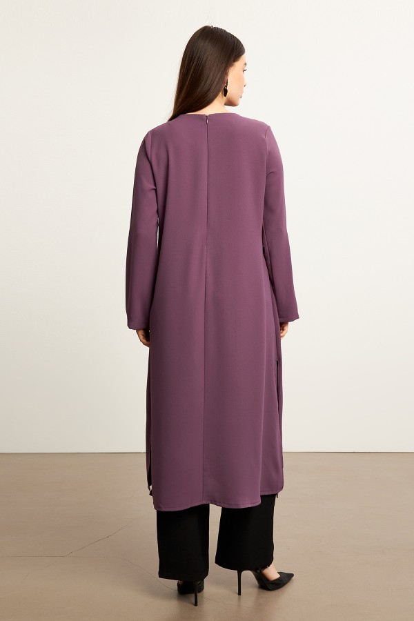 Afra Tunik Pantolon Takım - Leylak