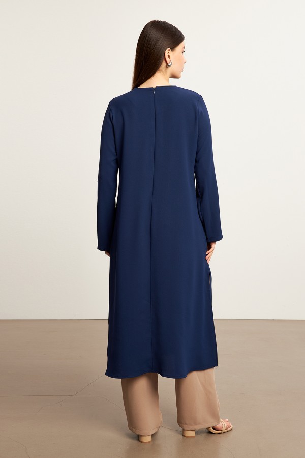 Afra Tunik Pantolon Takım - İndigo