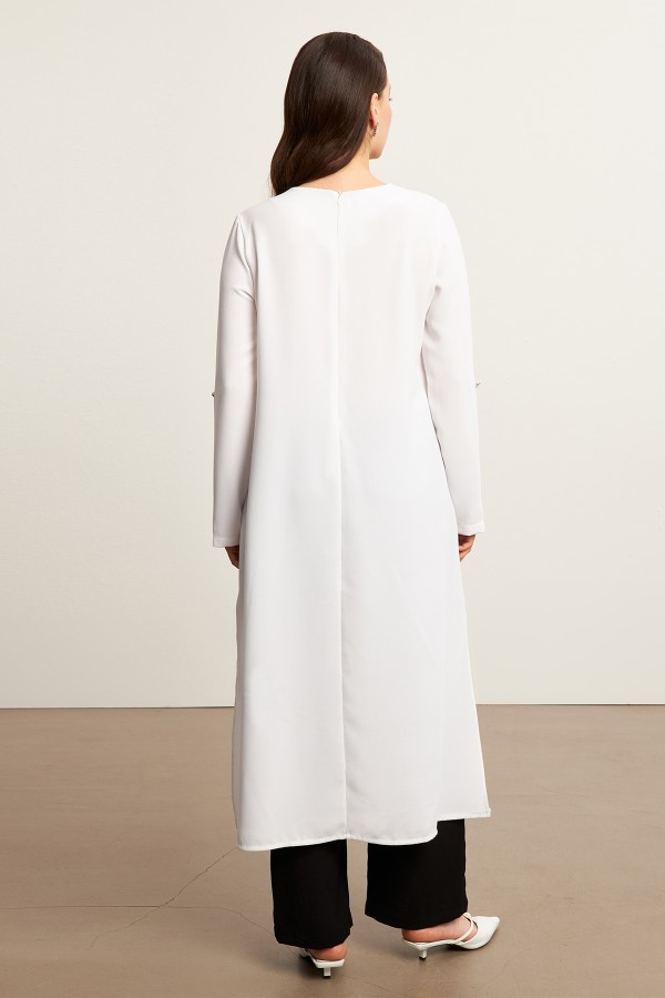 Afra Tunic Trouser Set - White