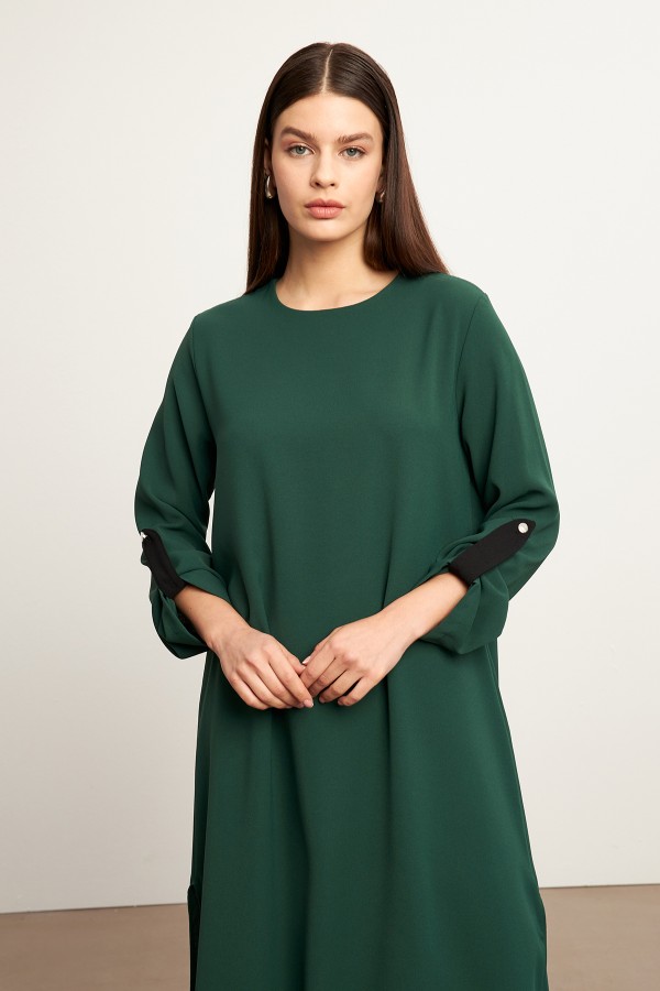 Afra Tunik Pantolon Takım - Zümrüt