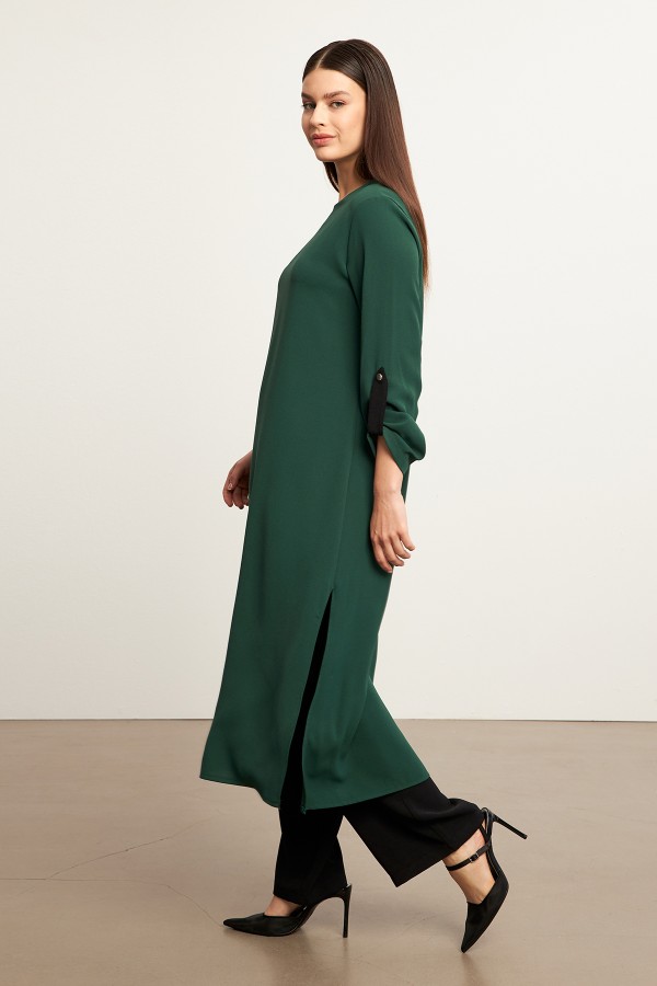 Afra Tunic Trouser Set - Emerald