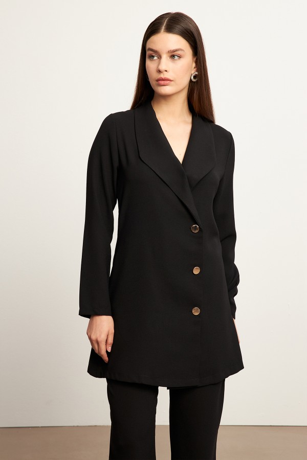 Liora Jacket Trousers Set - Black