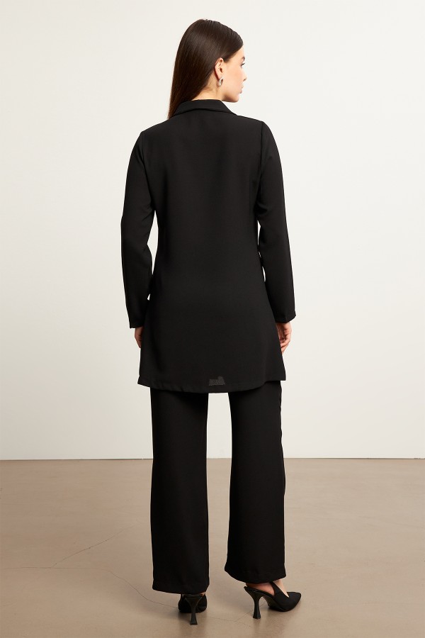 Liora Jacket Trousers Set - Black